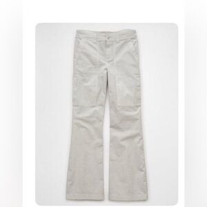 AE Snappy Stretch Low Rise Baggy Flare- Light blue/grey cargo pant